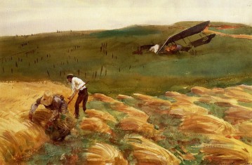 墜落した飛行機 ジョン・シンガー・サージェント Oil Paintings